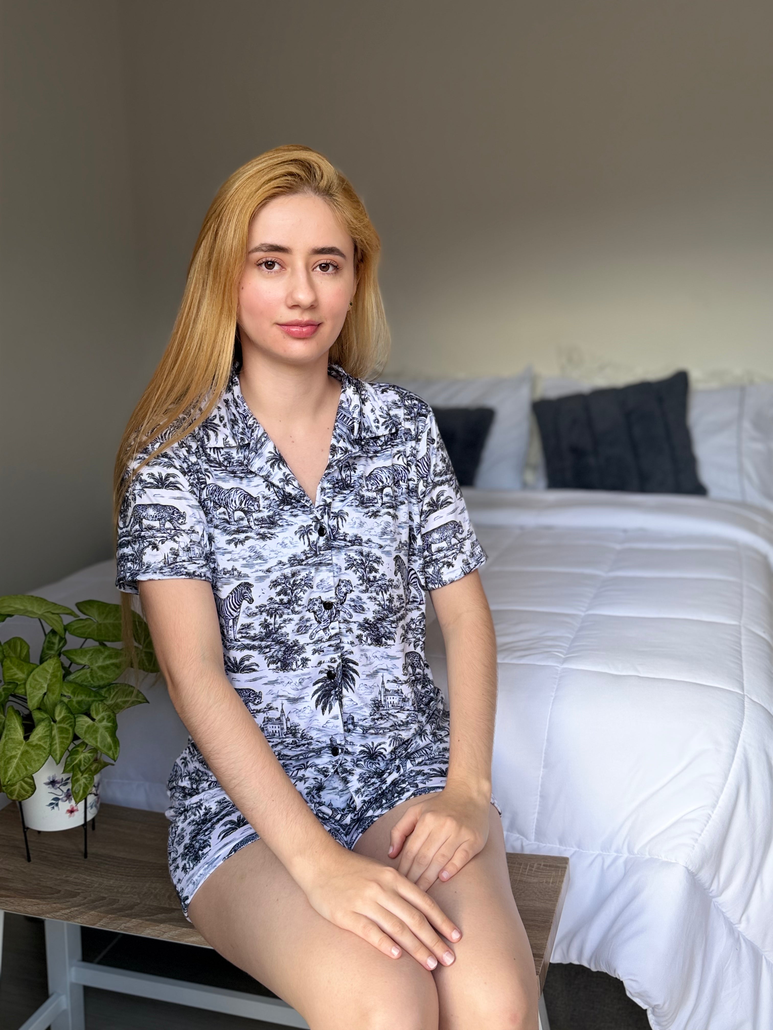 Pijama Short en algodón