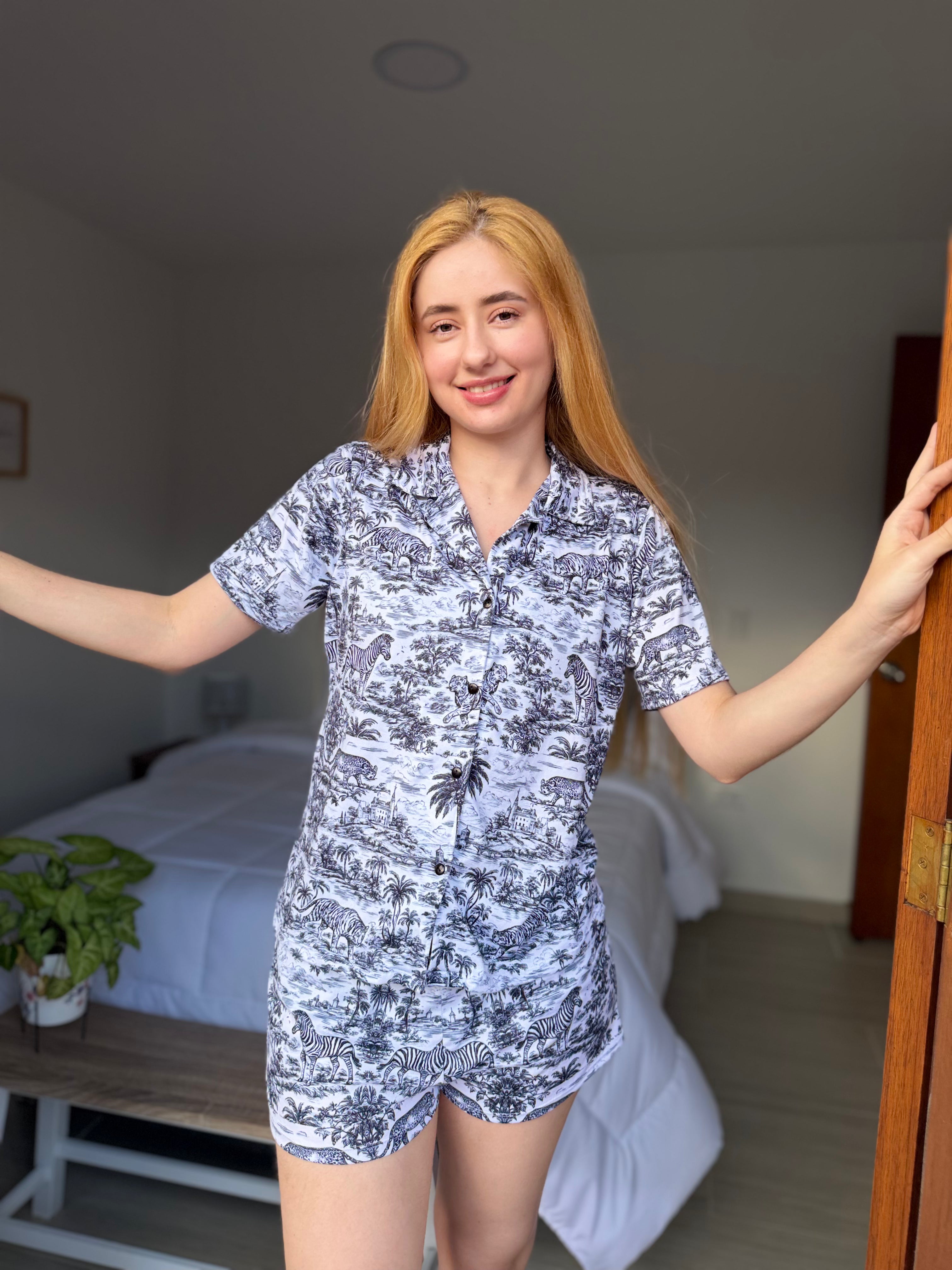 Pijama Short en algodón